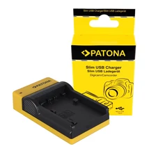 Patona SLIM MICRO-USB AKKUMULÁTOR TÖLTŐ SONY NP-FP50 NP-FH50 NP-FH70 NP-FH100 DCR-DVD92/E DCR-SR100/E DCR-SR7/E DCR-HC96/E
