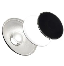 P&V Beauty dish (ezüst) 42 cm + méhsejtrács + diffúzor (bowens)