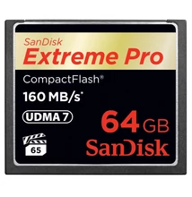 SanDisk 64GB Extreme Pro CompactFlash™ memóriakártya (160 MB/s)