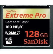 SanDisk 128GB Extreme Pro CompactFlash™ memóriakártya (160 MB/s  sebesség)
