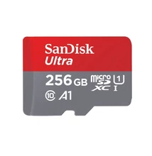 SanDisk 256GB microSDXC™ Mobile Ultra™ memóriakártya, + adapter, (150MB/s) class 10, A1 + Android APP