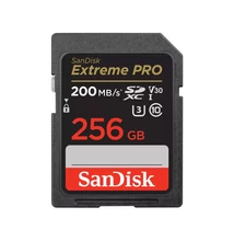 SanDisk 256 GB Extreme PRO SDXC™ memóriakártya (200/140MB/s) UHS-I, Class 10, U3, V30