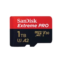 SanDisk 1TB microSDXC™ Mobile Extreme PRO™ memóriakártya, + adapter, (200/140MB/s) UHS-I, A2, C10  + Rescue Pro Deluxe