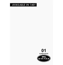 Savage Papírháttér 2.72m x 11m (01 super white)