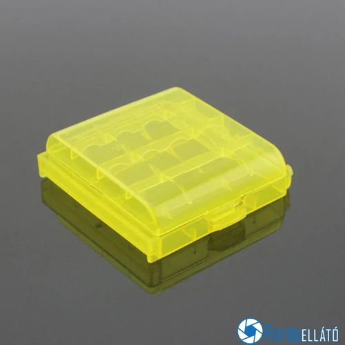 4 DB AA/AAA ELEM TARTÓ/TÁROLÓ TOK/DOBOZ SÁRGA
