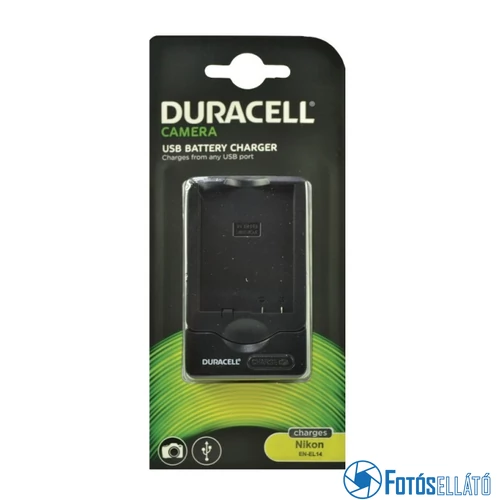 Duracell Nikon en-el14 li-ion akkumulátortöltő utángyártott (usb-s)
