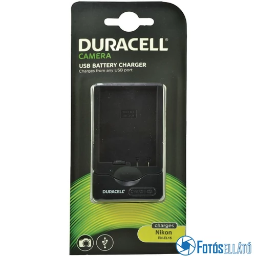 Duracell Nikon en-el15 li-ion akkumulátortöltő utángyártott (usb-s)