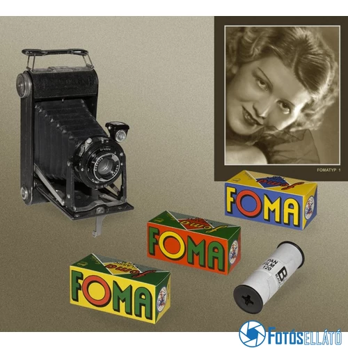 Foma Fomapan 100 120 "Retro" Fekete-Fehér Negatív Rollfilm
