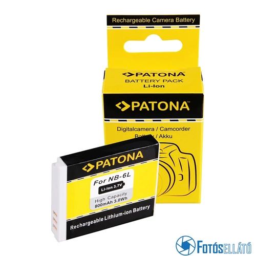 Patona AKKUMULÁTOR CANON IXUS 85 IS 85IS NB-6L NB6L POWERSHOT SD770