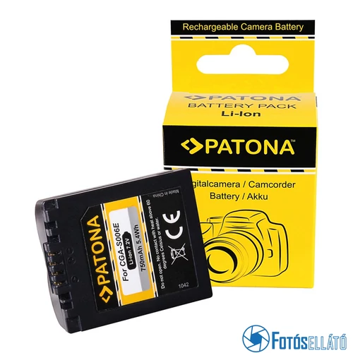 Patona AKKUMULÁTOR PANASONIC LUMIX DMC-FZ50, FZ7, FZ8 CGR-S006