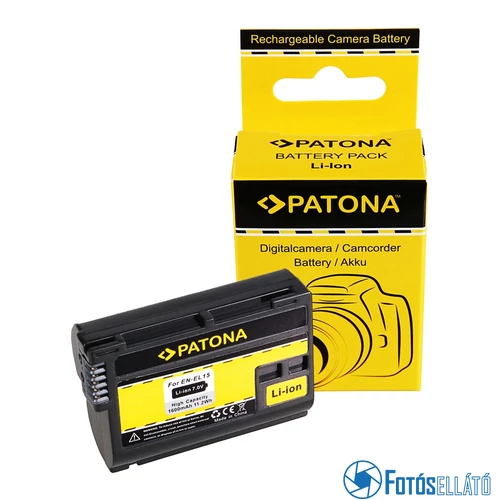 Patona AKKUMULÁTOR EN-EL15 ENEL15 NIKON V1 D7000 D800 D800 Z6 Z7 100% DECODED