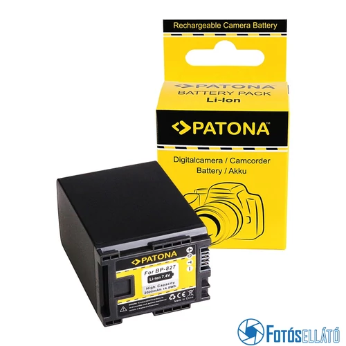 Patona AKKUMULÁTOR CANON BP-827 FS10 FS100 FS11 FS200 FS21 FS21 FS22 IVIS FS10