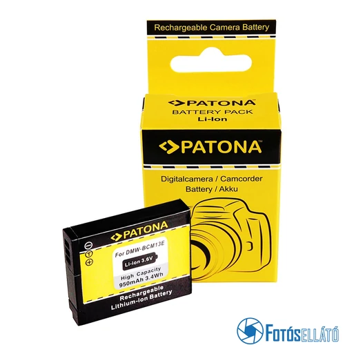 Patona AKKUMULÁTOR PANASONIC DMW-BCM13 DMC-ZS30 DMC-TZ40 DMC-TZ41 DMC-TS5 DMC-FT5