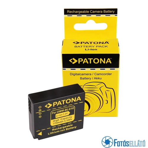 Patona AKKUMULÁTOR PANASONIC DMC-GF6 DMW-BLG10 DMW-BLG10E CS-BLG10MC