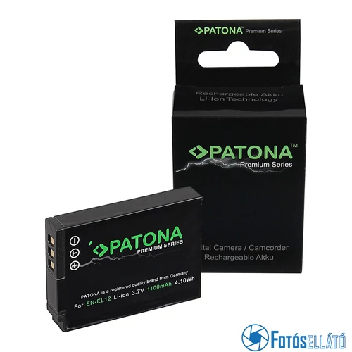 Patona PRÉMIUM AKKUMULÁTOR F NIKON EN-EL12 COOLPIX AW100 AW110 P300 P310 P330
