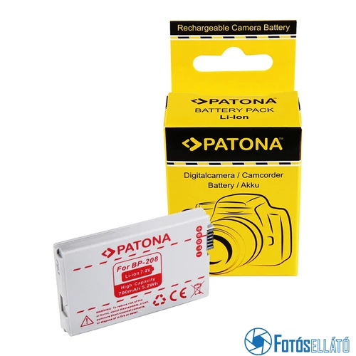 Patona AKKUMULÁTOR CANON BP208 BP-308 BP-315 DC10 DC20 DC21 DC40 DC50 DC95