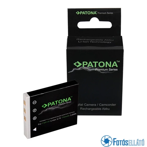 Patona PRÉMIUM AKKUMULÁTOR FUJI NP-40 D-LI8 FINEPIX F402 F455 F460 F480
