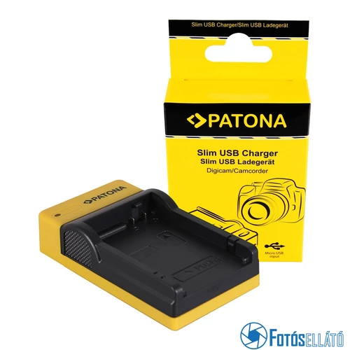 Patona SLIM MICRO-USB AKKUMULÁTOR TÖLTŐ CANON LP-E8, LPE8, EOS 550D, 600D, 650D, 700D