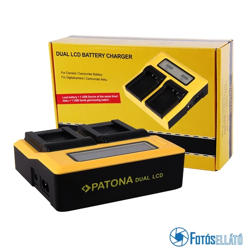 Patona DUPLA LCD USB AKKUMULÁTOR TÖLTŐ CANON LPE8 LP-E8