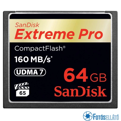 SanDisk 64GB Extreme Pro CompactFlash™ memóriakártya (160 MB/s)