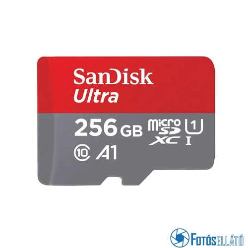SanDisk 256GB microSDXC™ Mobile Ultra™ memóriakártya, + adapter, (150MB/s) class 10, A1 + Android APP