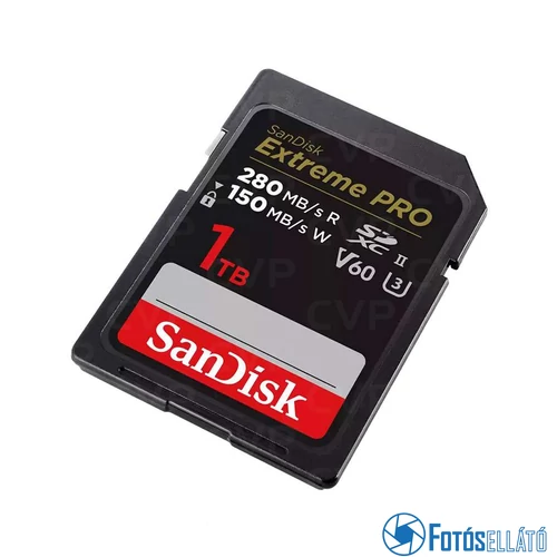SanDisk 1TB SDXC EXTREME PRO KÁRTYA (280/150MB/s), UHS-II, C10, V60