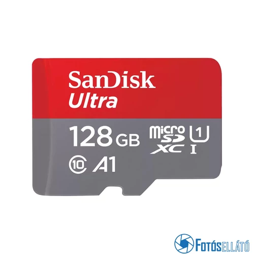 SanDisk 128GB microSDXC™ Mobile Ultra™ memóriakártya (140MB/s) class 10, A1 + adapter + Android APP