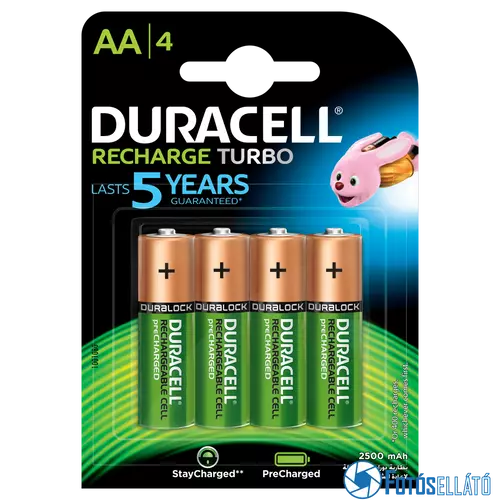 Duracell duralock recharge ultra 2500 mah - aa - 4db / cs