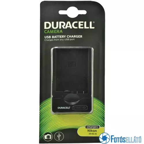 Duracell Nikon en-el15 li-ion akkumulátortöltő utángyártott (usb-s)