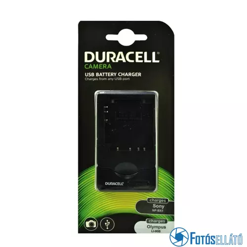 Duracell Sony np-bx1 / olympus li-90b li-ion akkumulátortöltő utángyártott (usb-s)